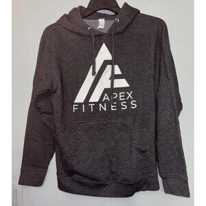 Independent Trading Company Apex Fitness  Hoodie Sweatshirt Men’s Gray Size M
